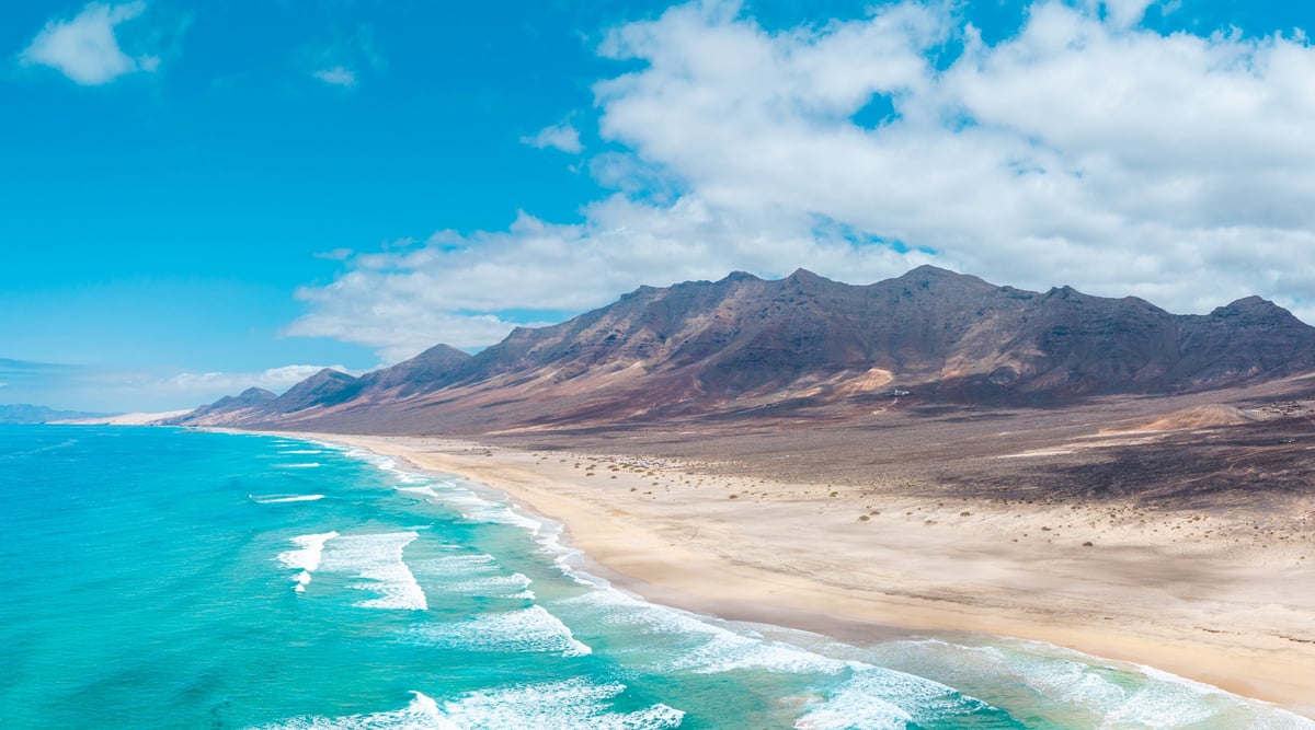 Spiaggia di Fuerteventura alle Isole Canarie